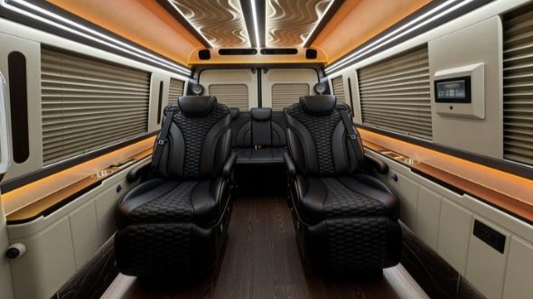 8 passenger sprinter van inside worcester