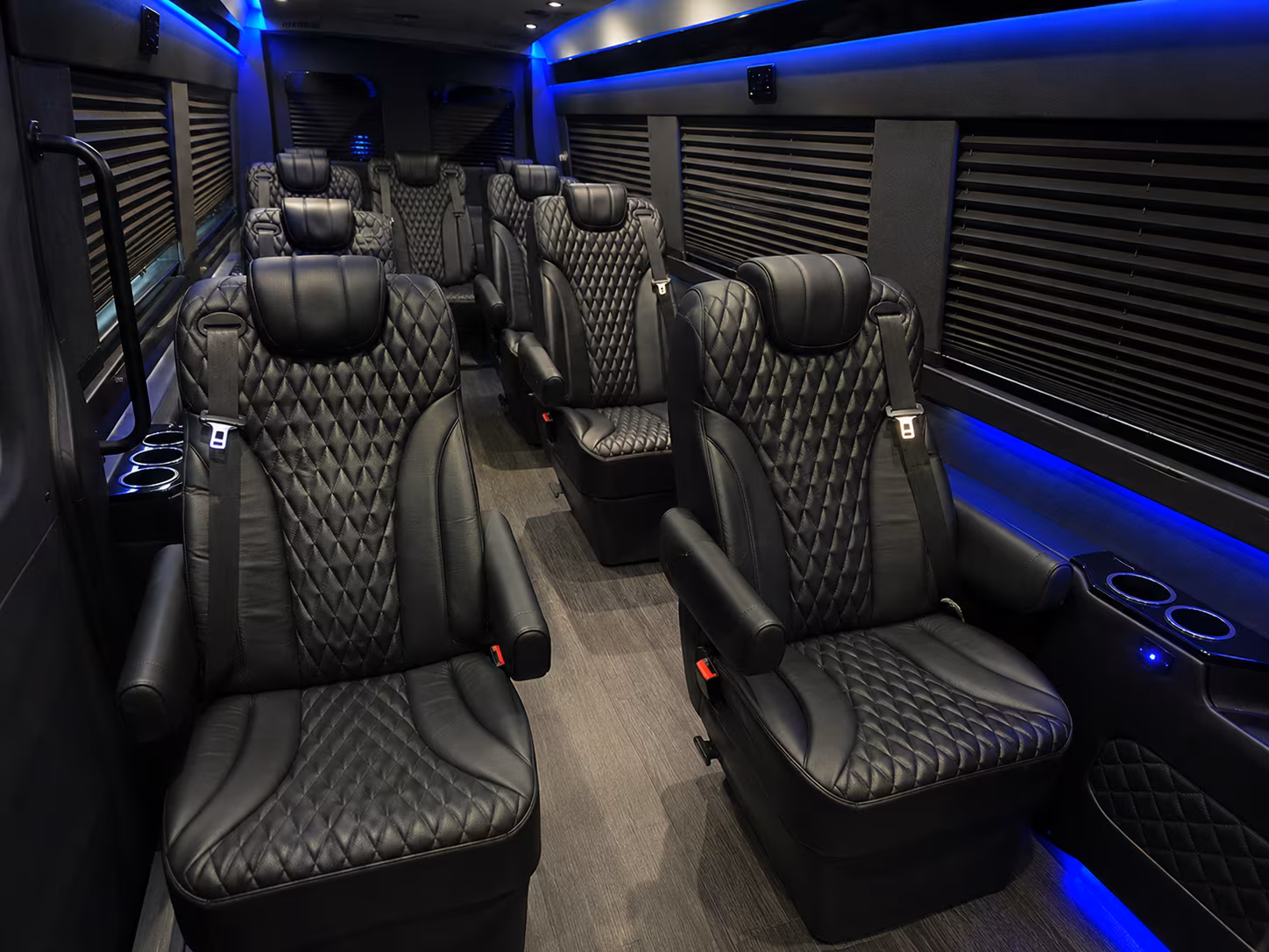 worcester 12 passenger sprinter van inside