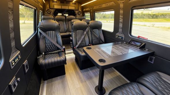 worcester 12 passenger sprinter van interior