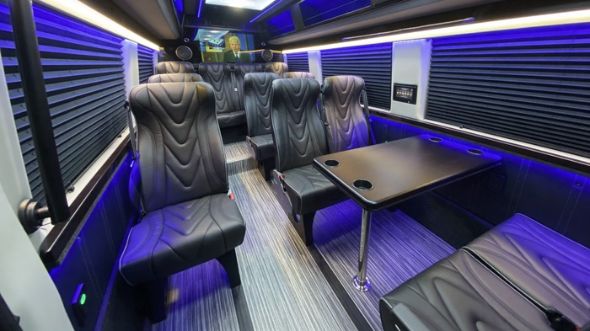 worcester 18 passenger sprinter van interior